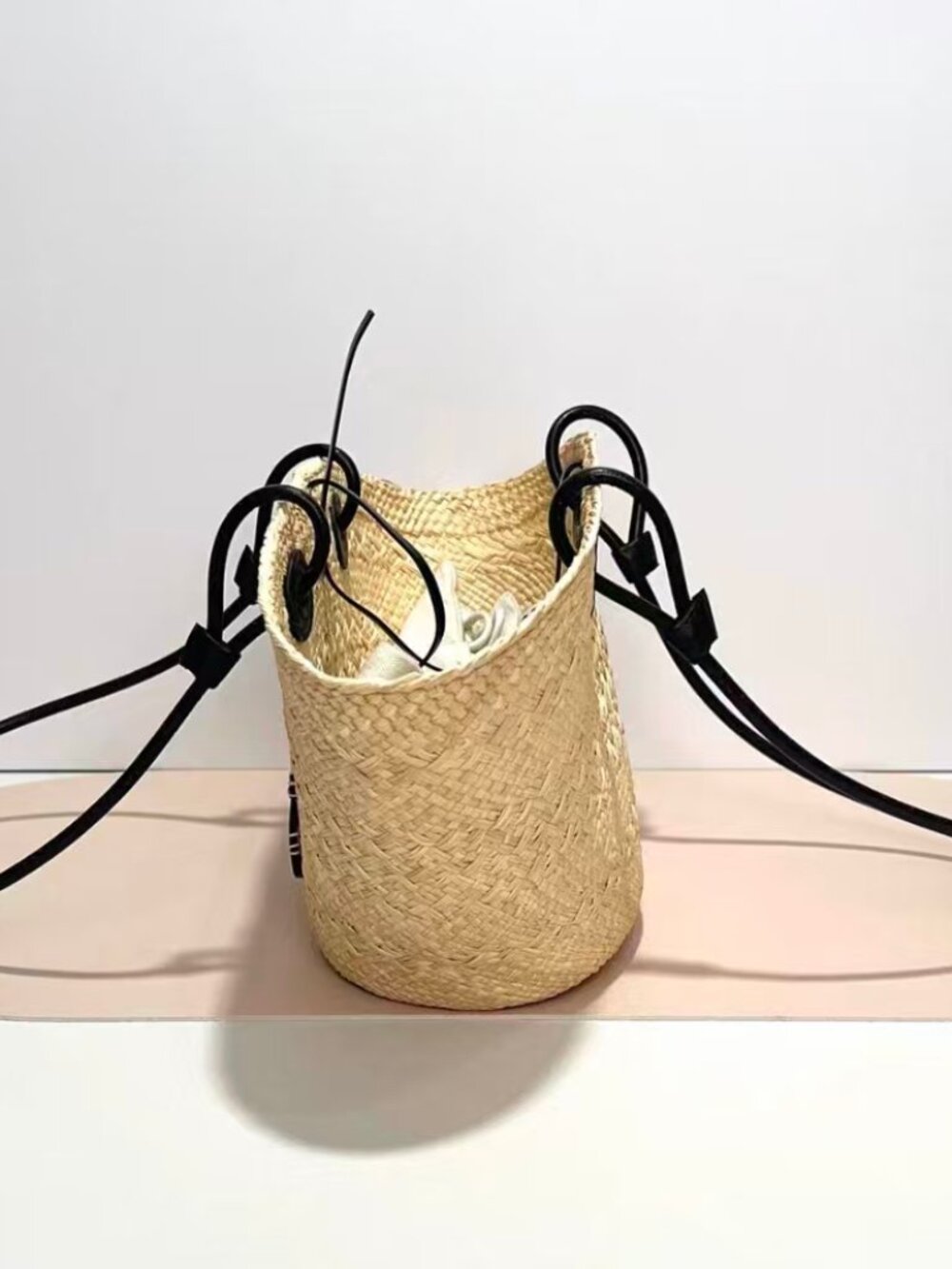 Loewe Handwoven Iraca Palm Tote Bag View 4